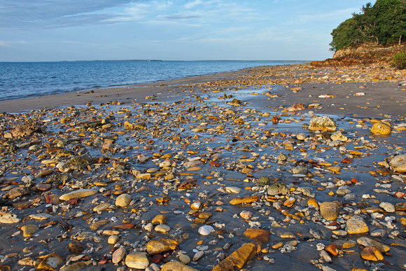 beach stones, East Point