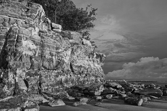 late stormy light (bw) - east point
